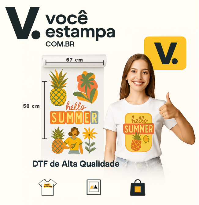 Impressão DTF por Metro